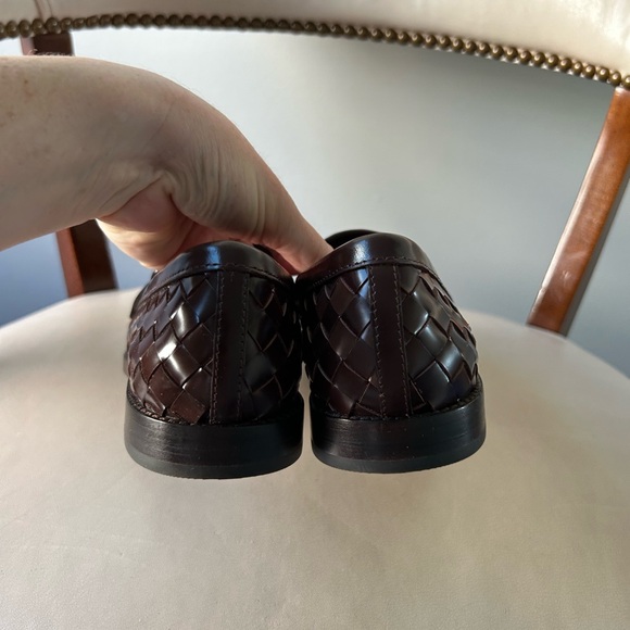 Loeffler Randall brown woven leather loafers - Picture 4 of 6
